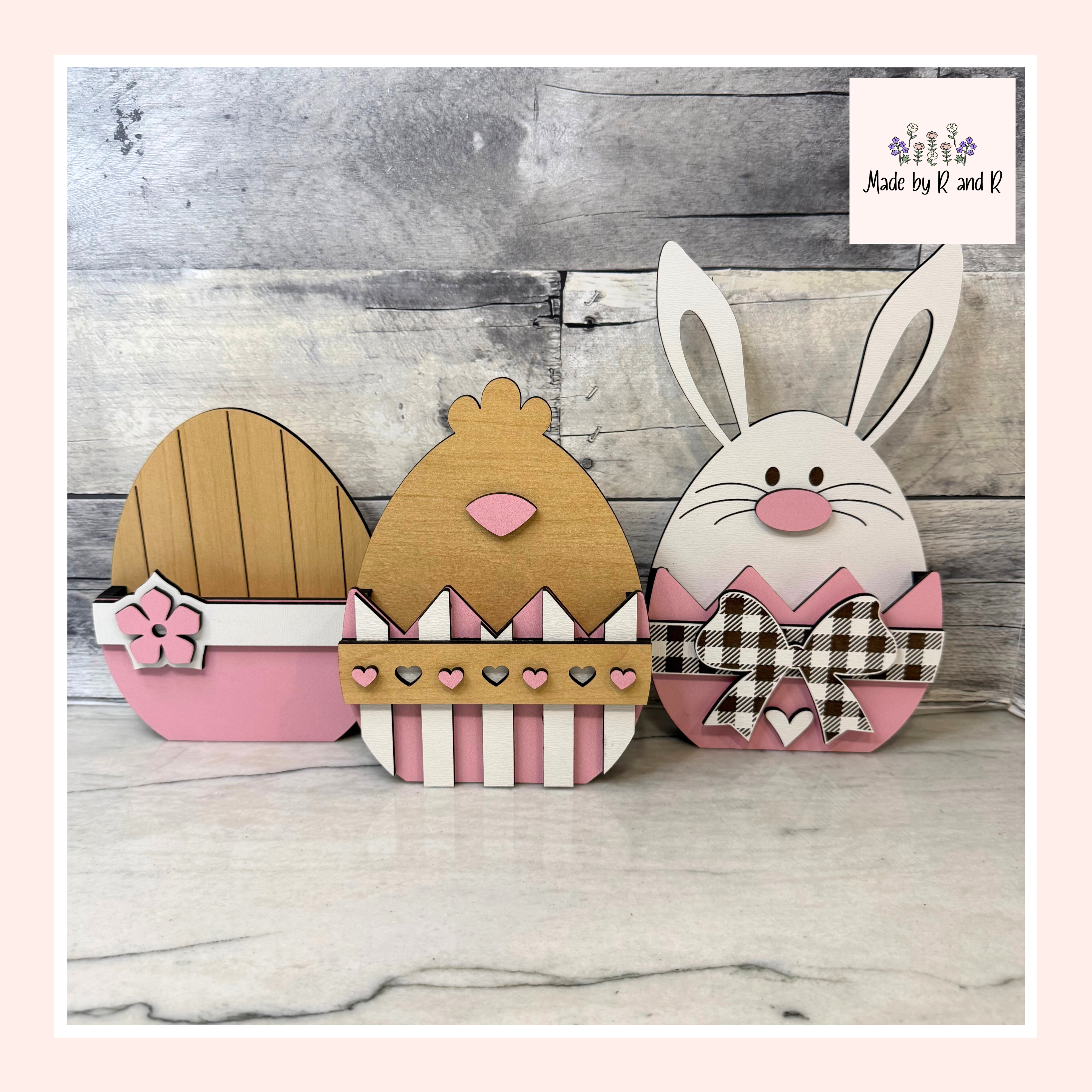 Easter Mini Wood Gift Box (Choose One) From Made By R And R