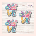 Easter Love Sticker Set of 3