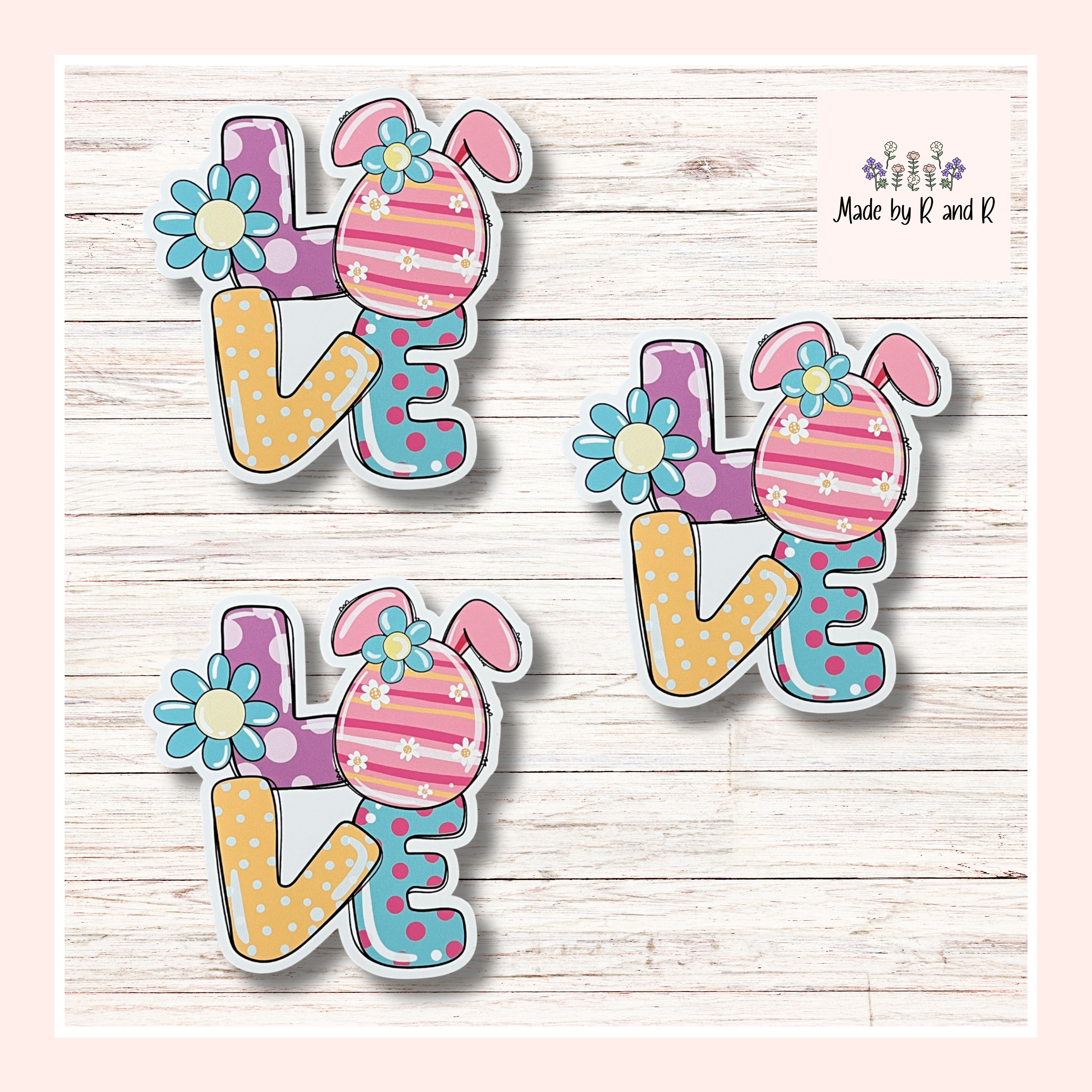 Easter Love Sticker Set of 3