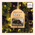 Forever Loved Dog Memorial Wood Christmas Ornament From Made By R And R