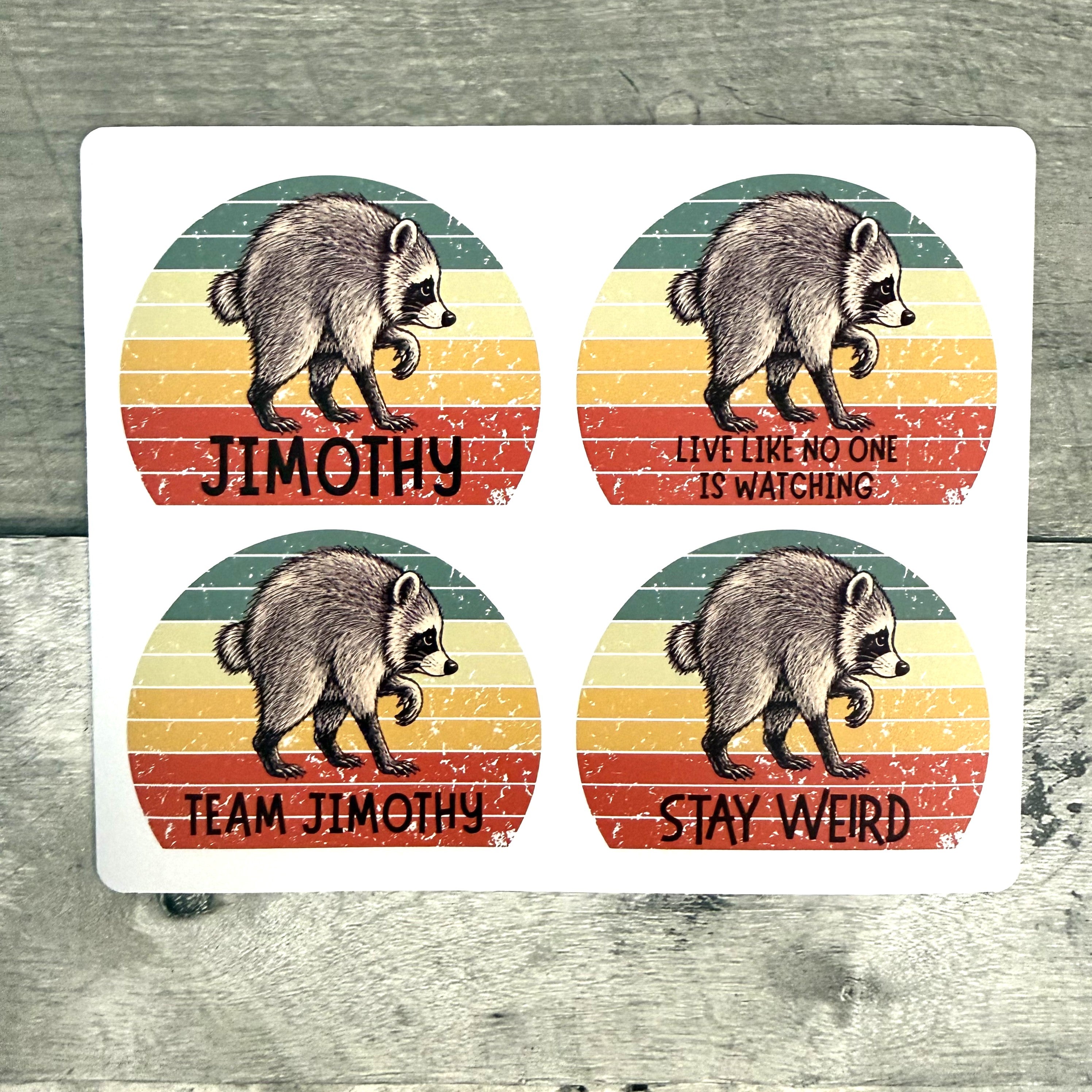 Jimothy Stickers (Set of 4)