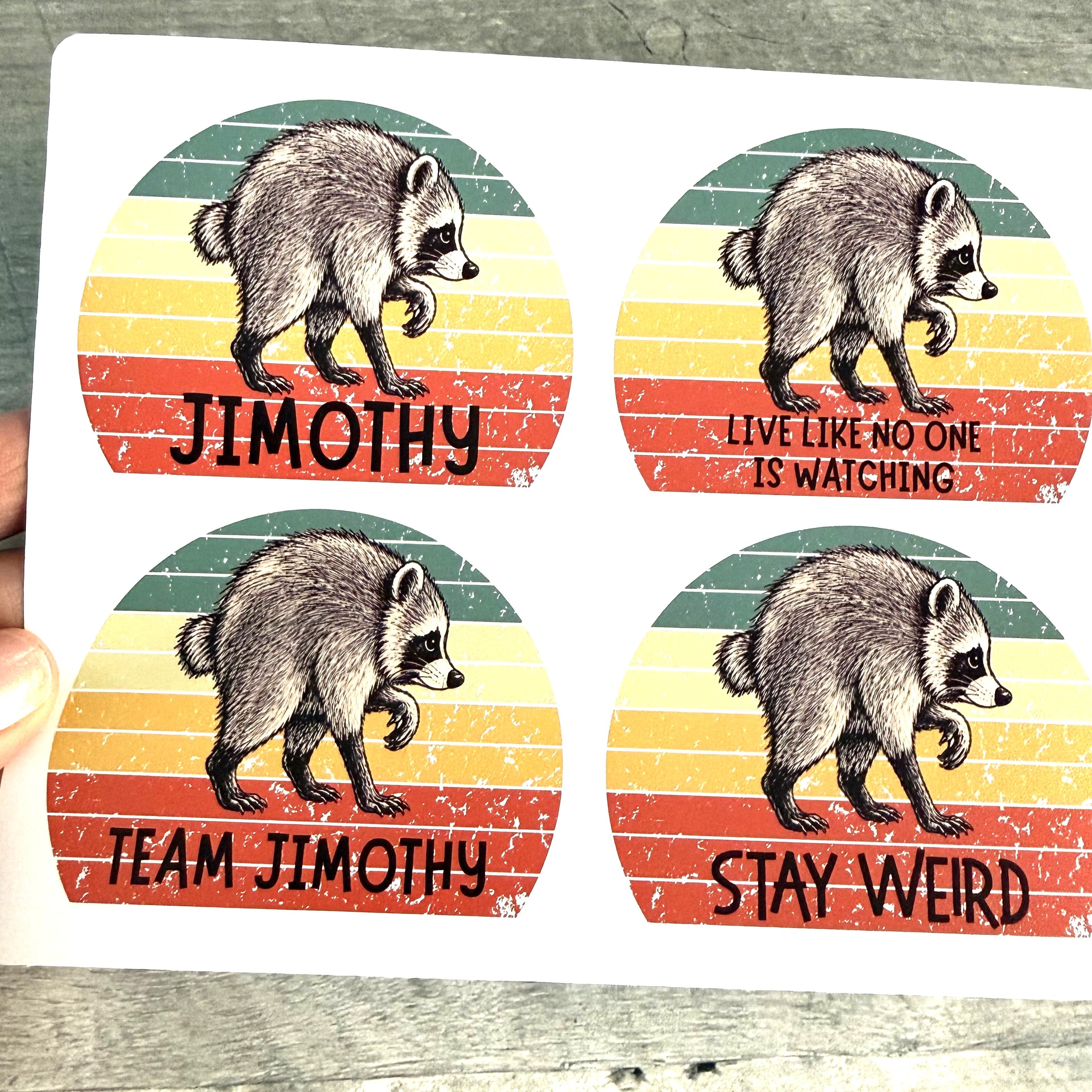 Jimothy Stickers (Set of 4)