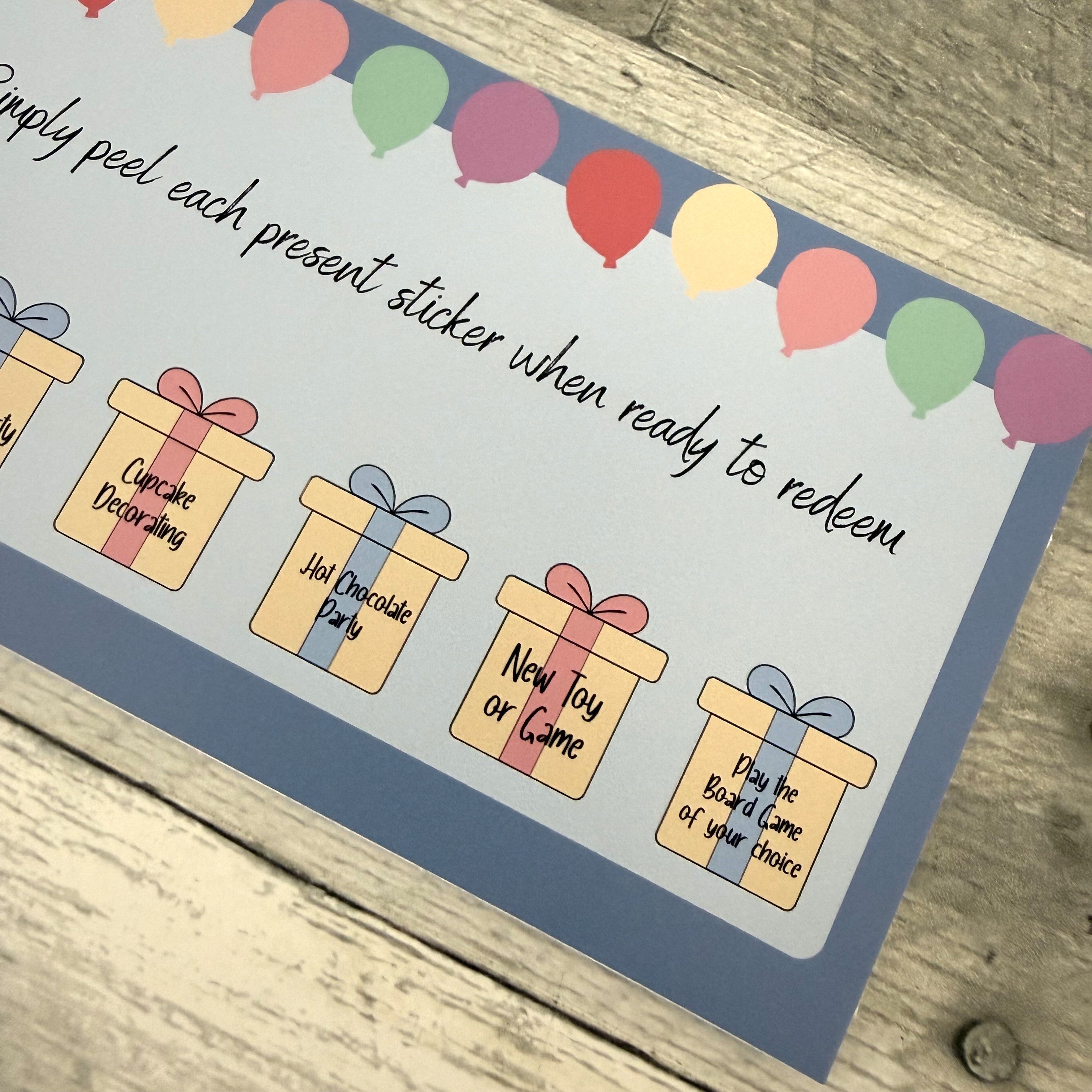 Birthday Certificate For Young Children with Peelable Present Stickers From Made By R And R