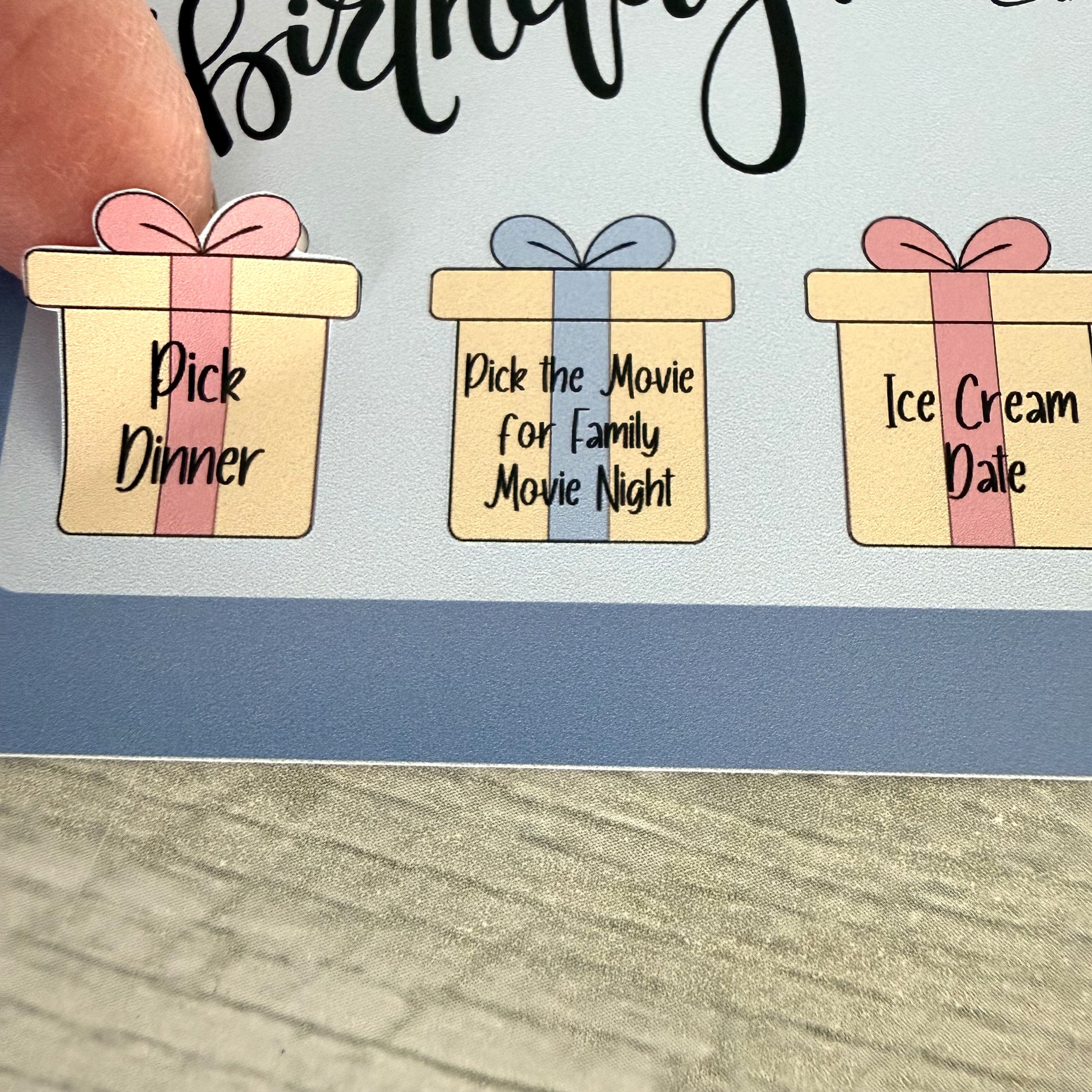 Birthday Certificate For Young Children with Peelable Present Stickers From Made By R And R