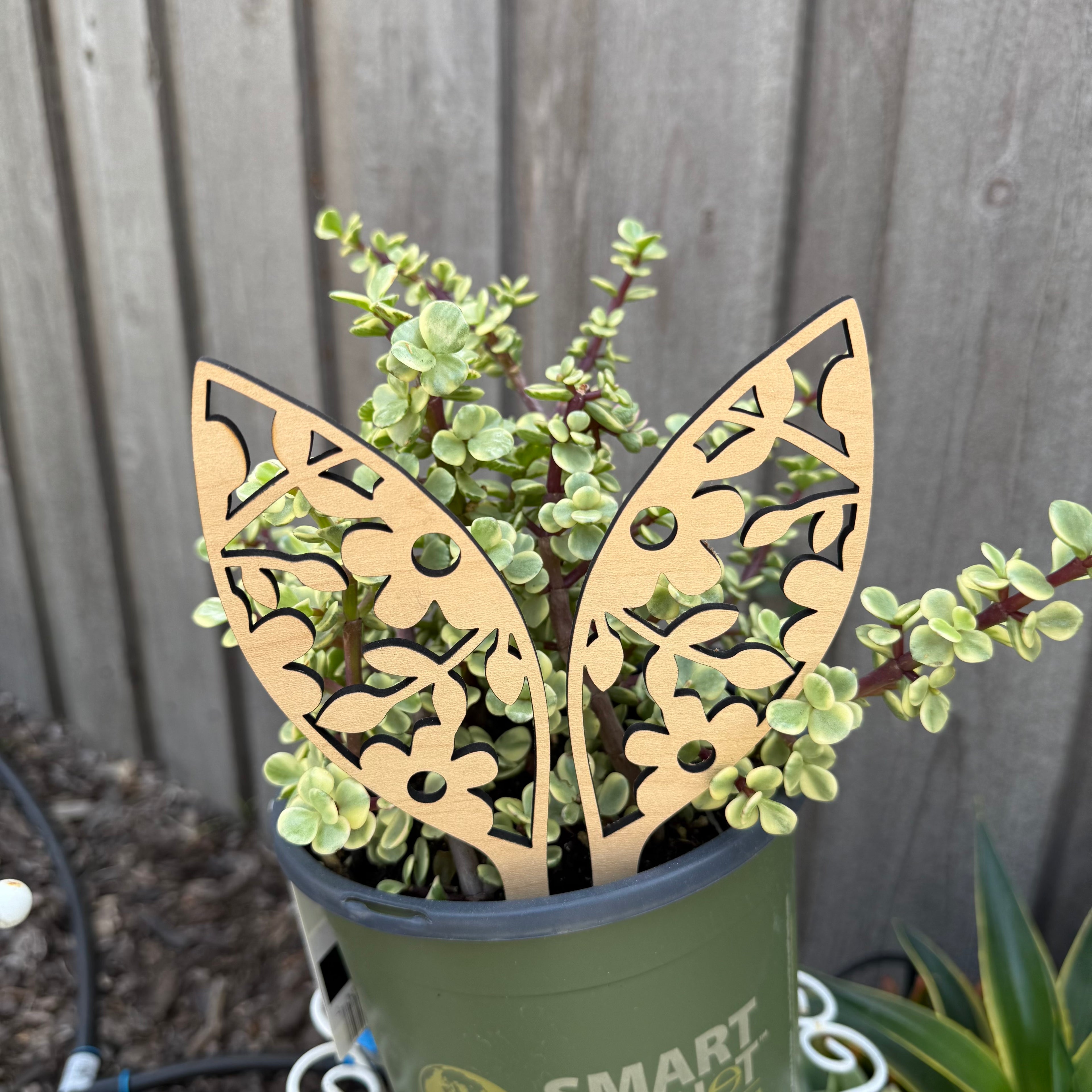 Wood Bunny Ears Easter Planter Decor From Made By R And R