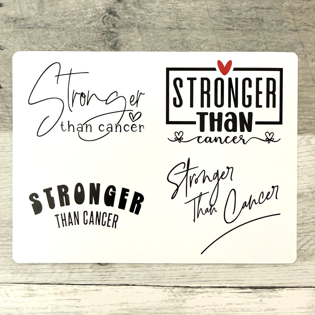 Stronger Than Cancer Stickers (set of 4)