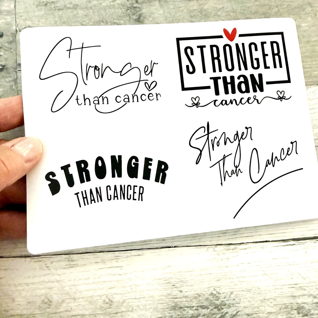 Stronger Than Cancer Stickers (set of 4)