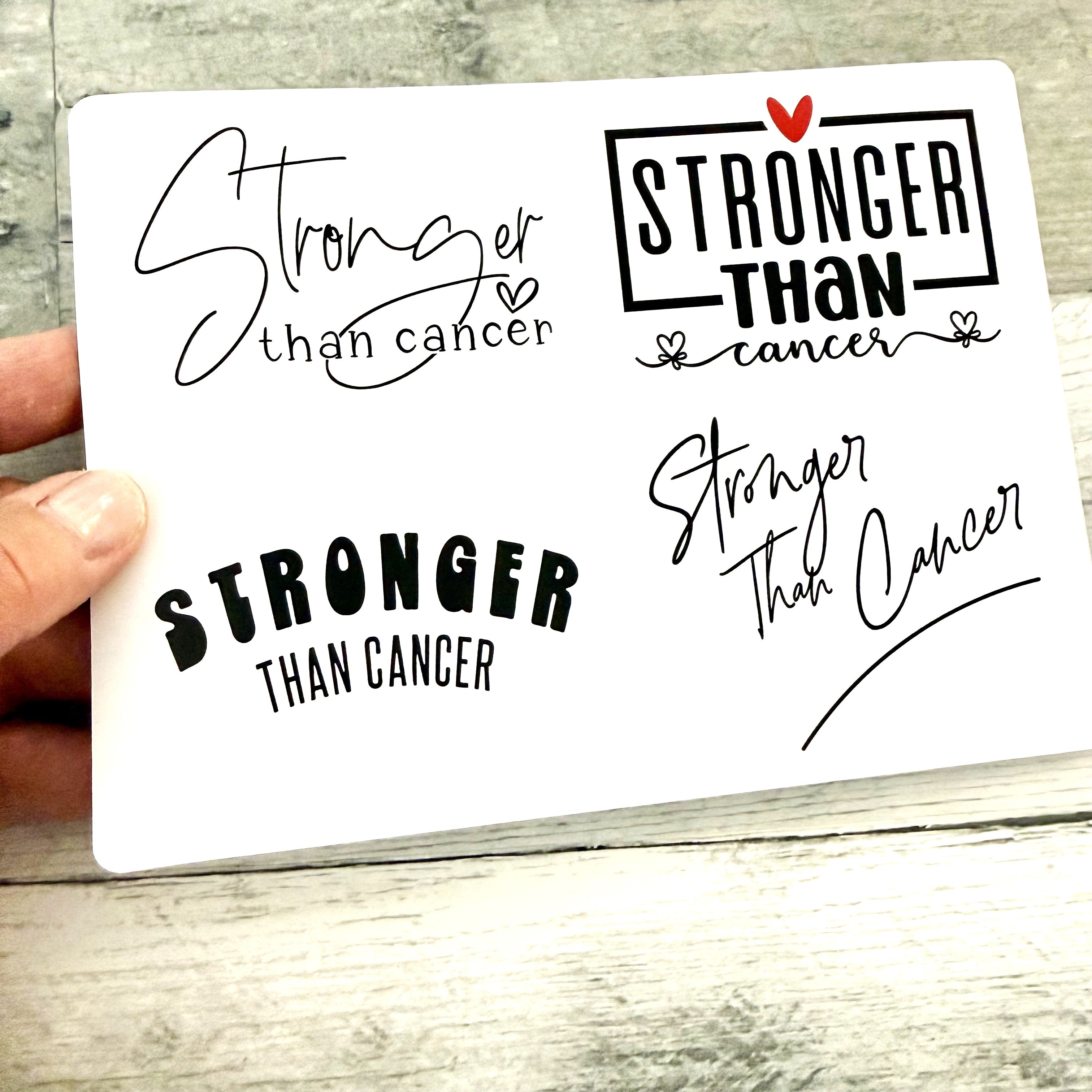 Stronger Than Cancer Stickers (set of 4)