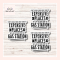 I Don't Usually Brag About Expensive Places But I Just Got Back From The Gas Station Sticker From Made By R And R
