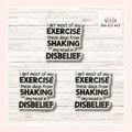 I Get Most Of My Exercise These Days Sticker (Set of 3) from Made By R And R