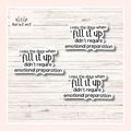 I Miss The Days When Fill It Up Didn't Require Emotional Preparation Sticker Set of 3 From Made By R And R