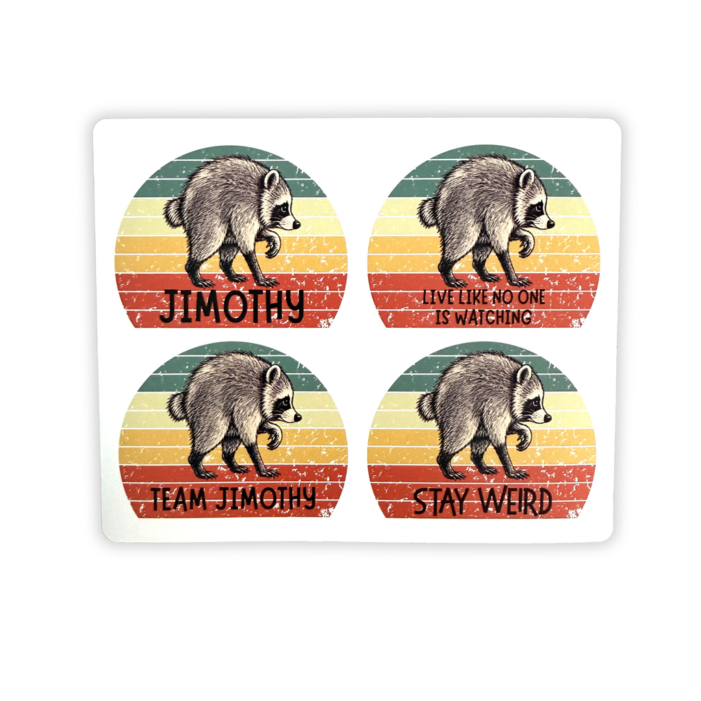 Jimothy Stickers (Set of 4)