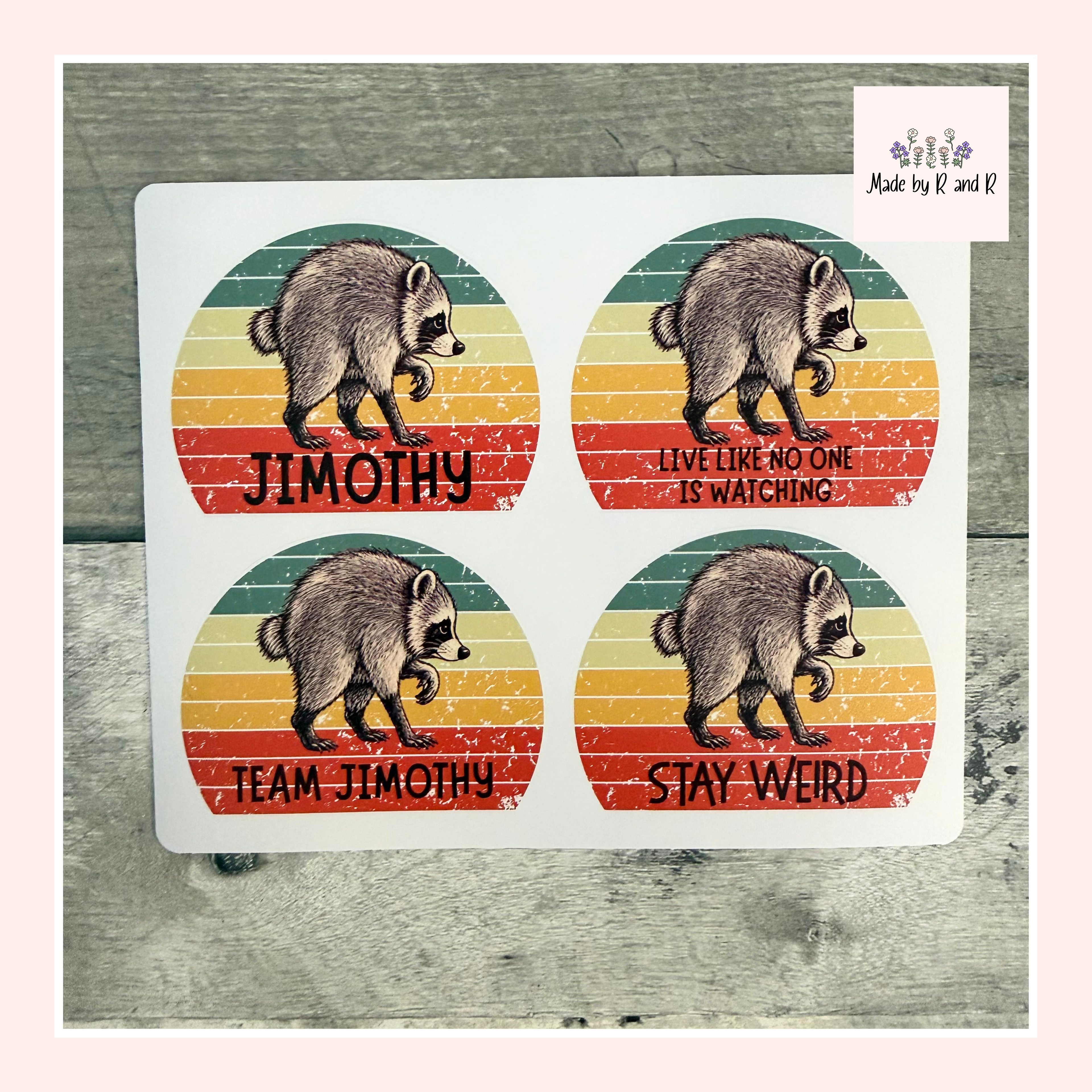 Jimothy Stickers (Set of 4)