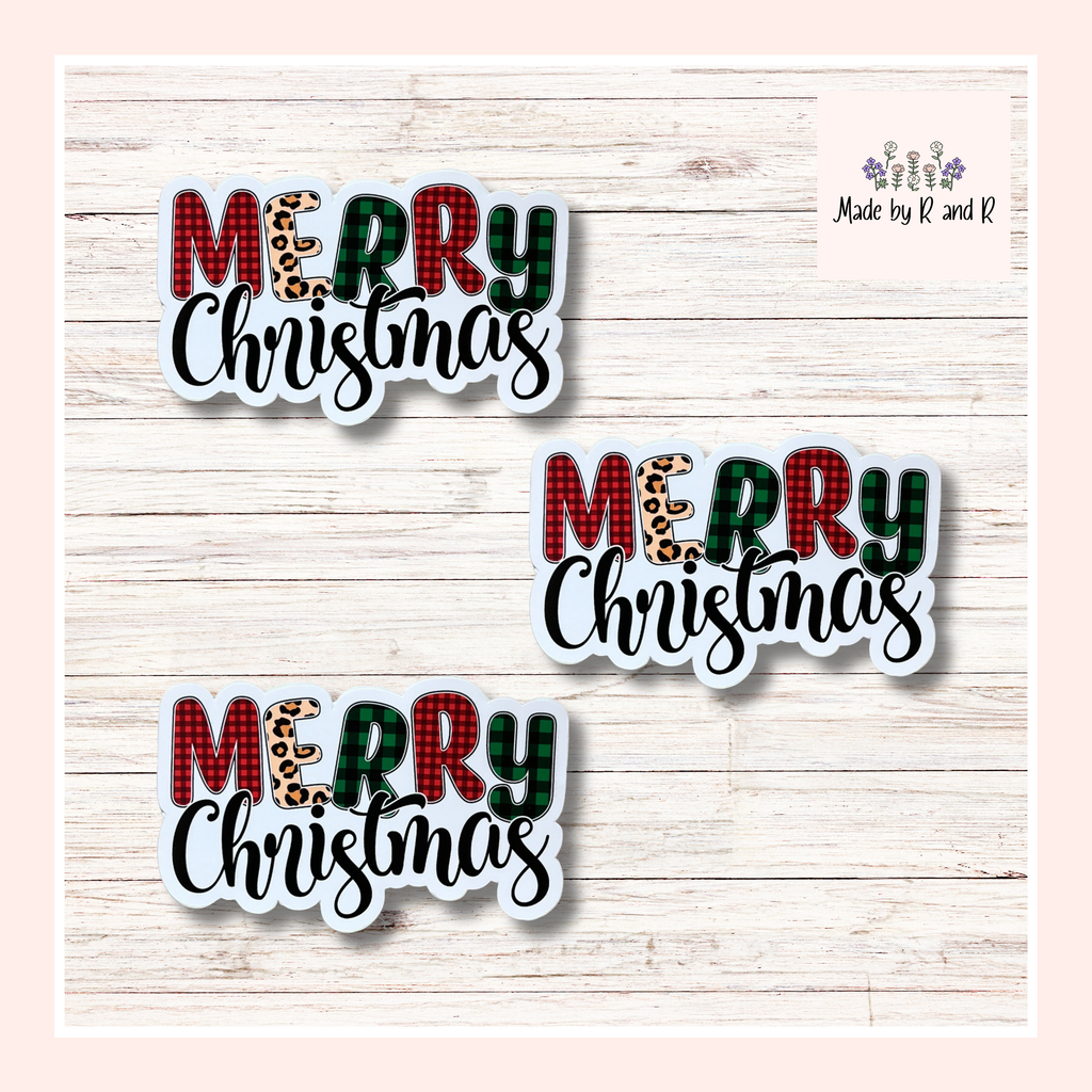 Merry Christmas Sticker Set of 3