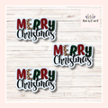 Merry Christmas Sticker Set of 3