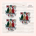 Merry Christmas Y'all Sticker Set of 3