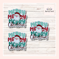 Merry Merry Merry Christmas Sticker Set of 3