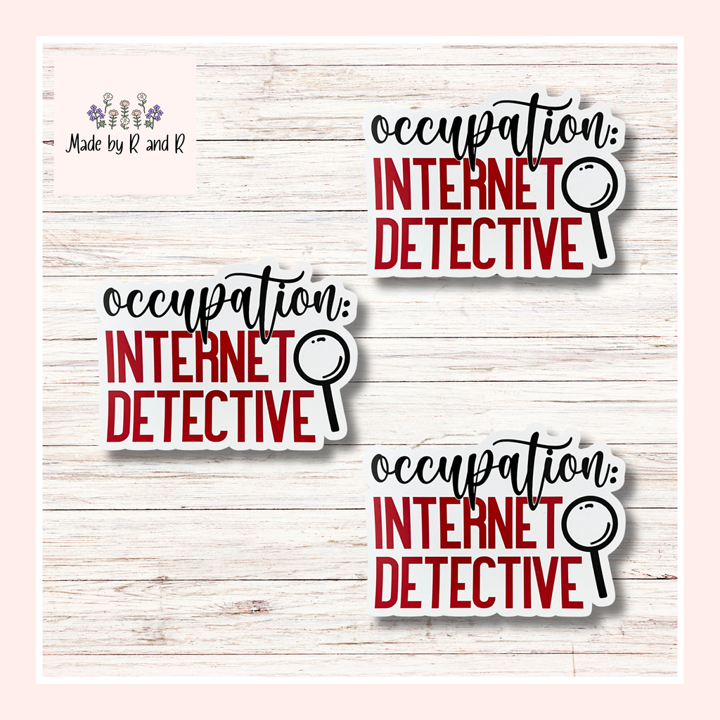 Occupation Internet Detective Sticker (Set of 3)