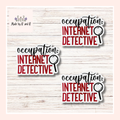 Occupation Internet Detective Sticker (Set of 3)