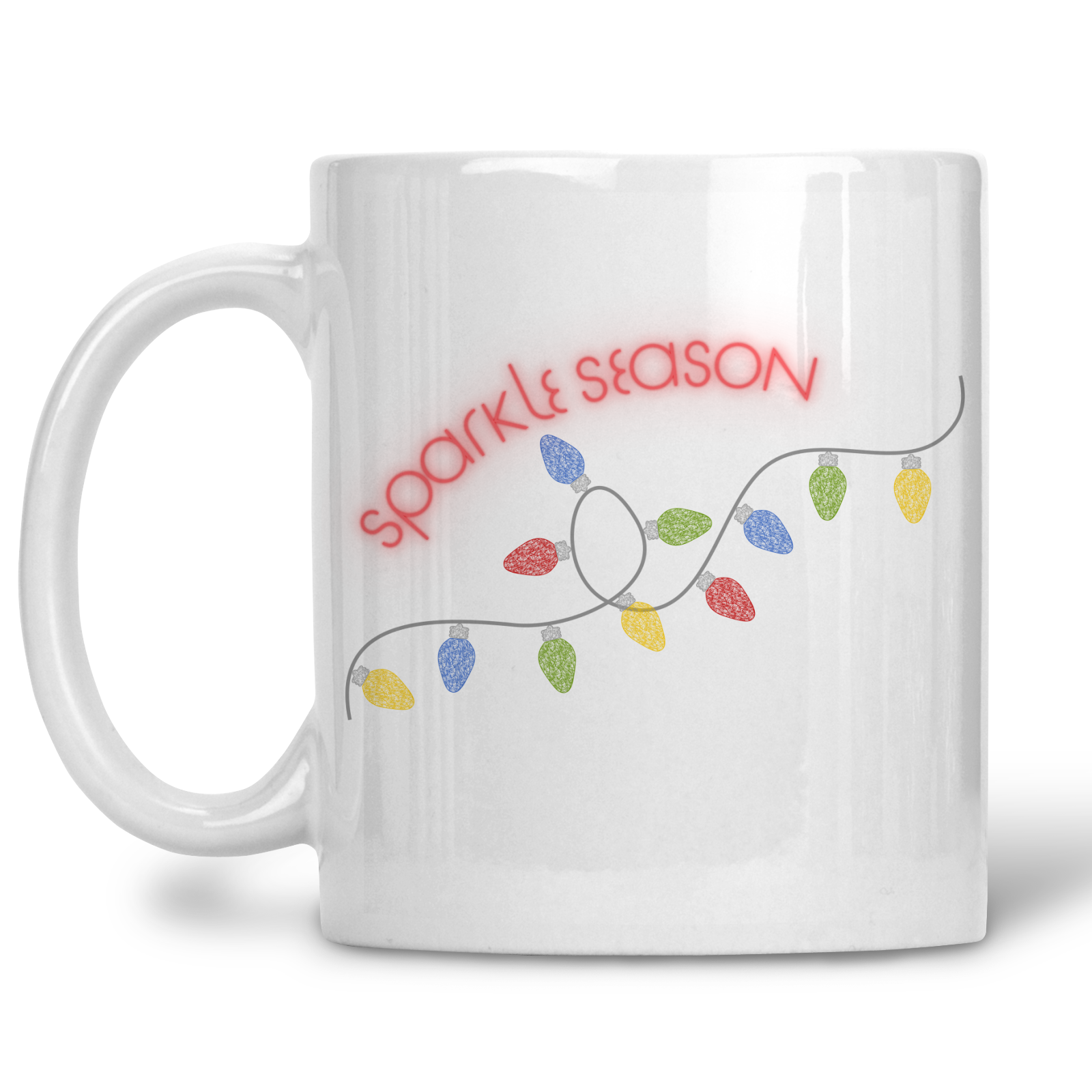 Lace Christmas Light Mugs From Made By R And R