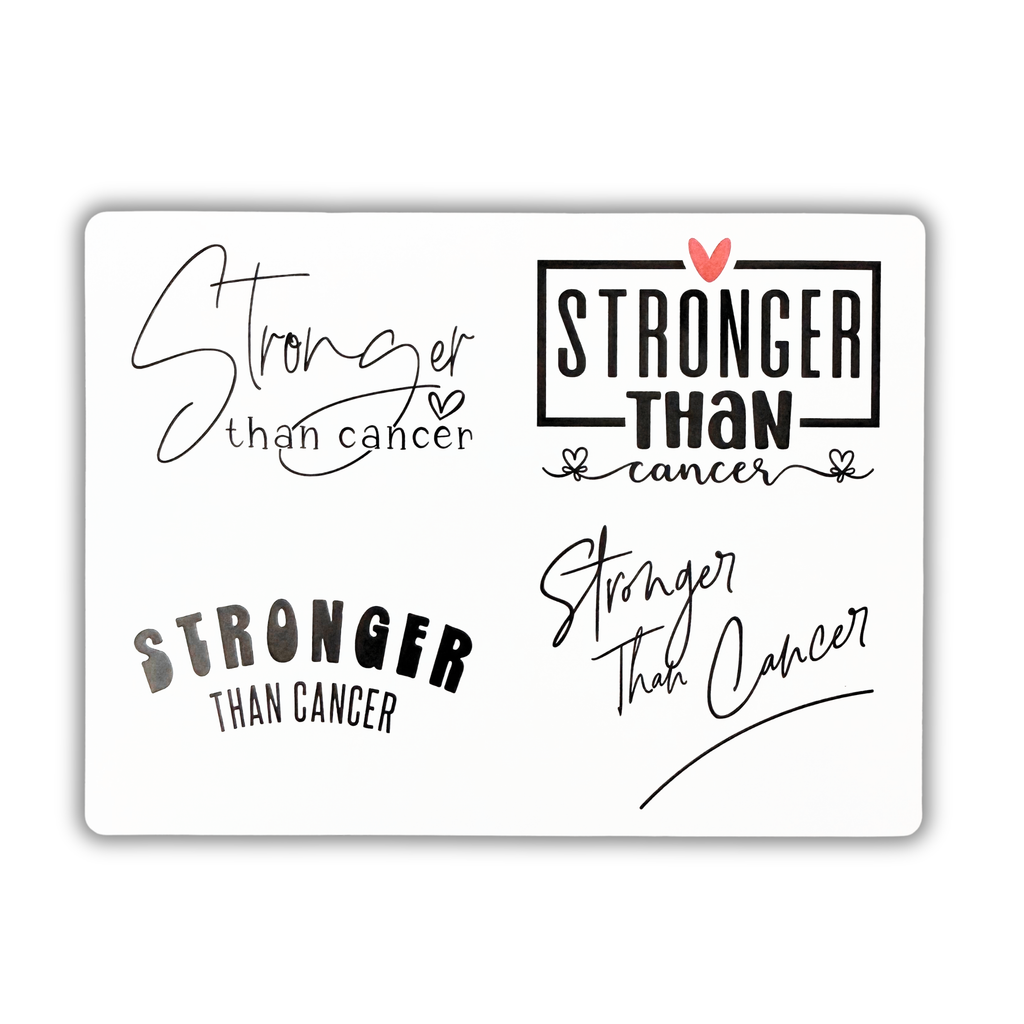 Stronger Than Cancer Stickers (set of 4)