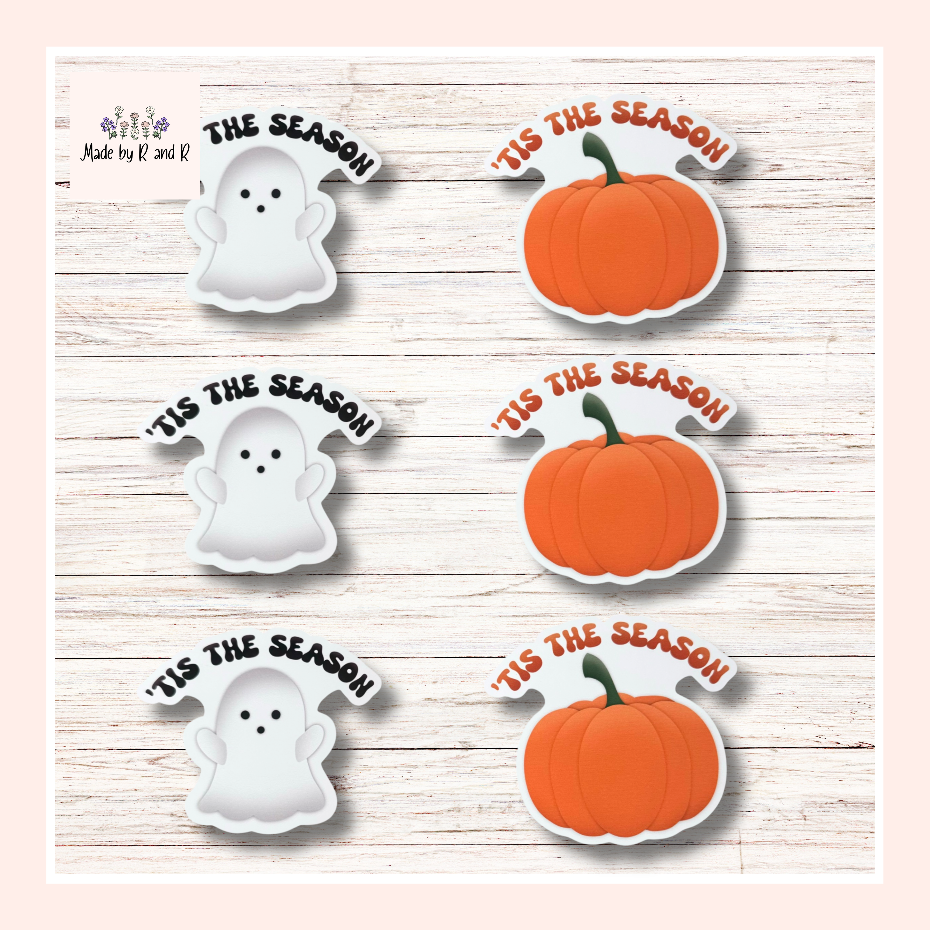 Tis The Season Halloween Stickers Set of 3 (Choose One) From Made By R And R