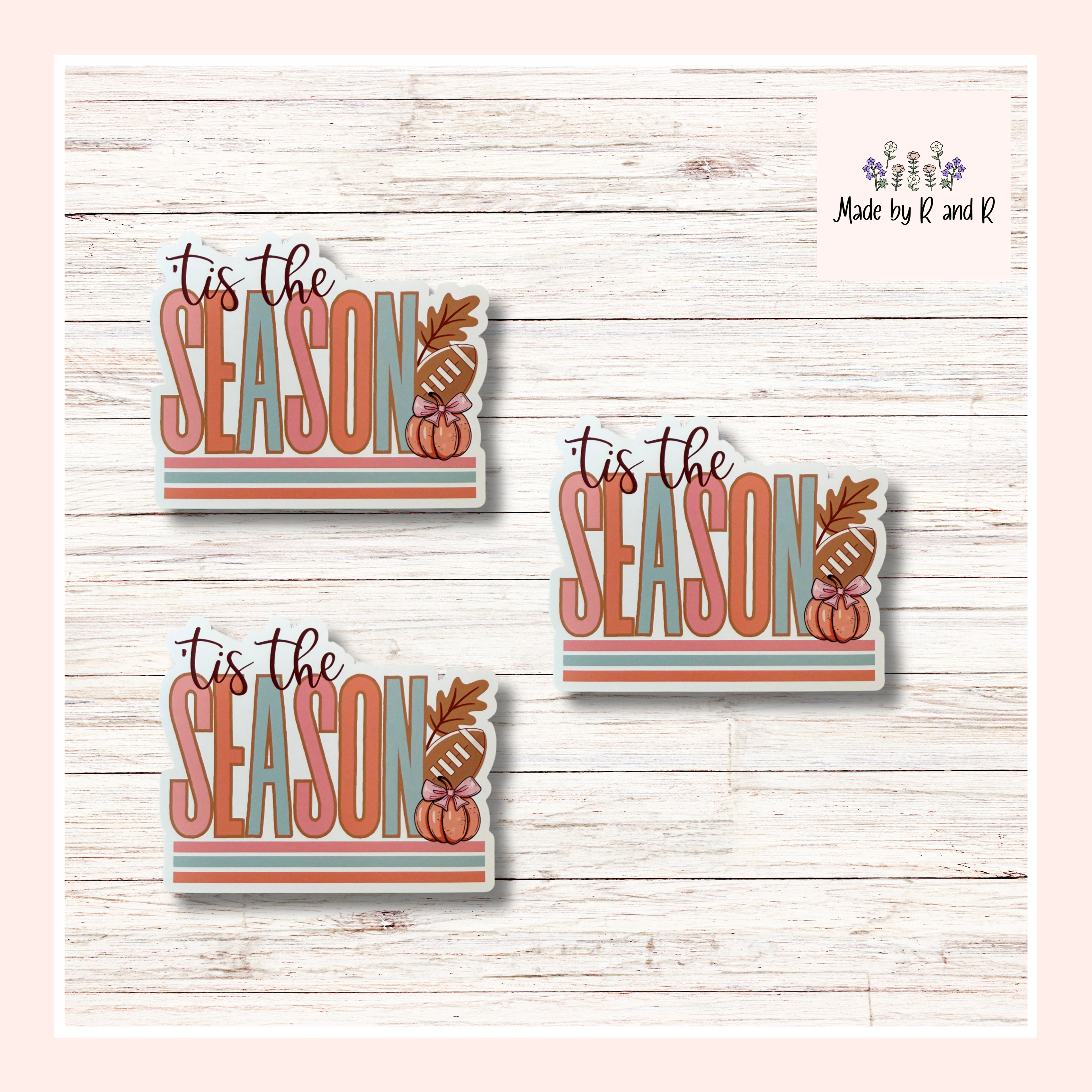 Tis The Season Fall Sticker Set of 3