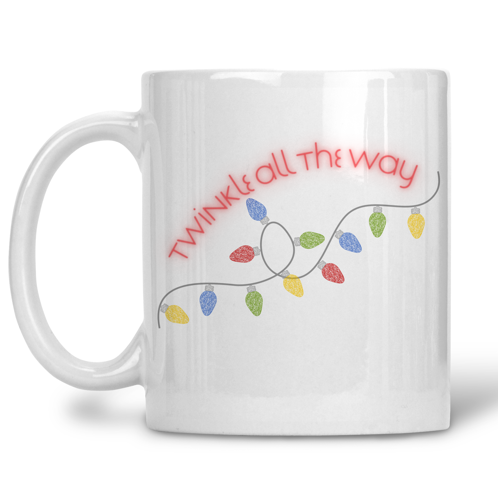 Lace Christmas Light Mugs From Made By R And R