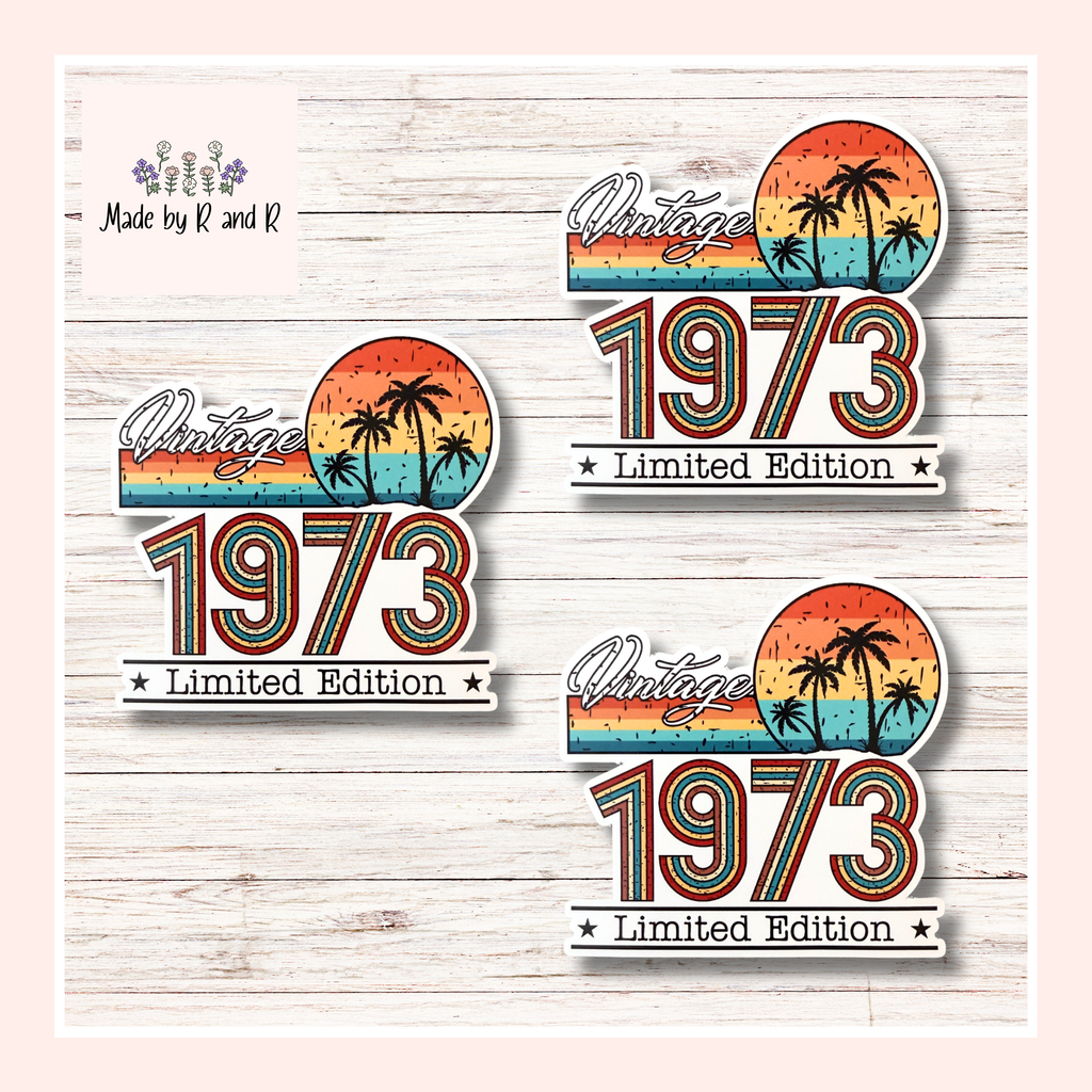 Vintage Limited Edition Sticker (Set of 3) From Made By R And R