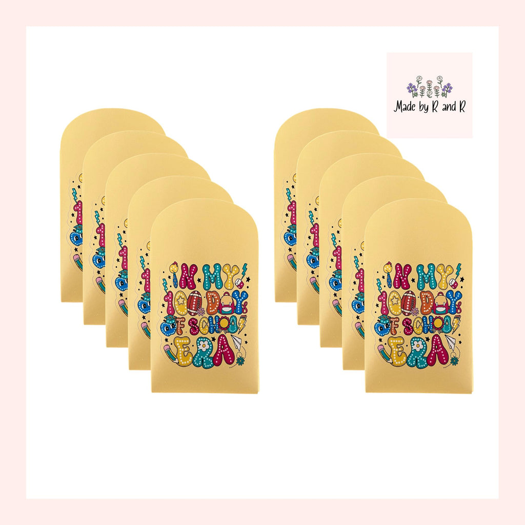 In My 100 Days Of School Era Envelopes (Set of 10) *filler NOT included*