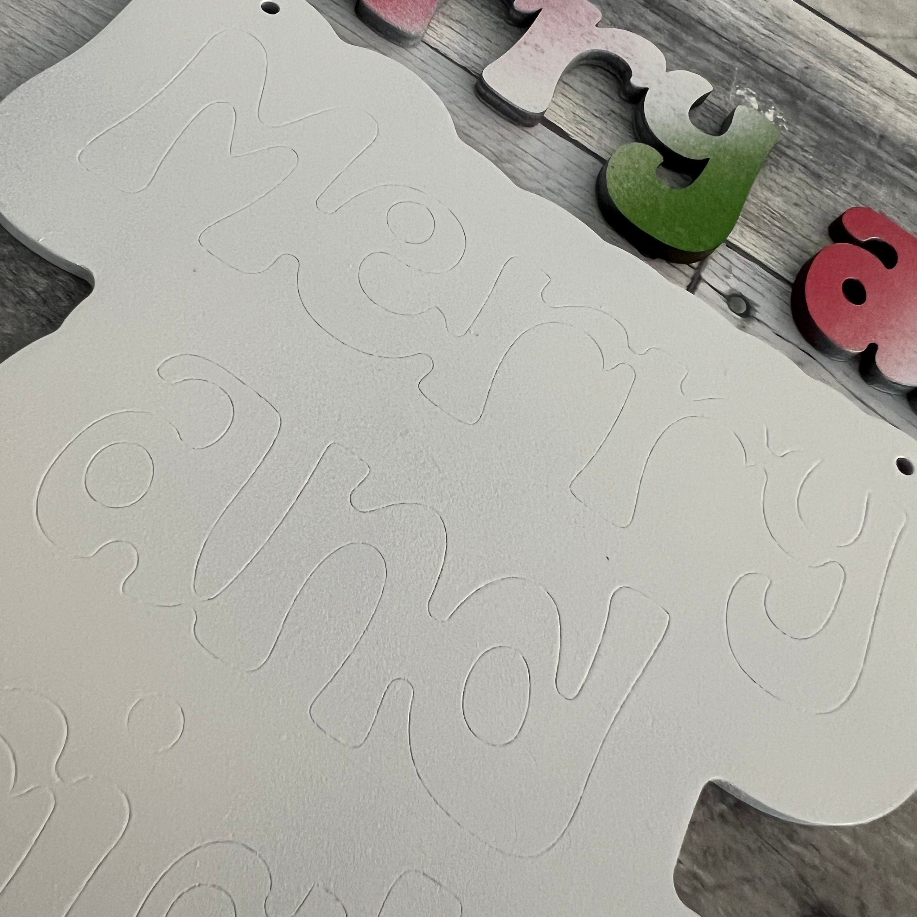 Merry and Bright Wood Sign