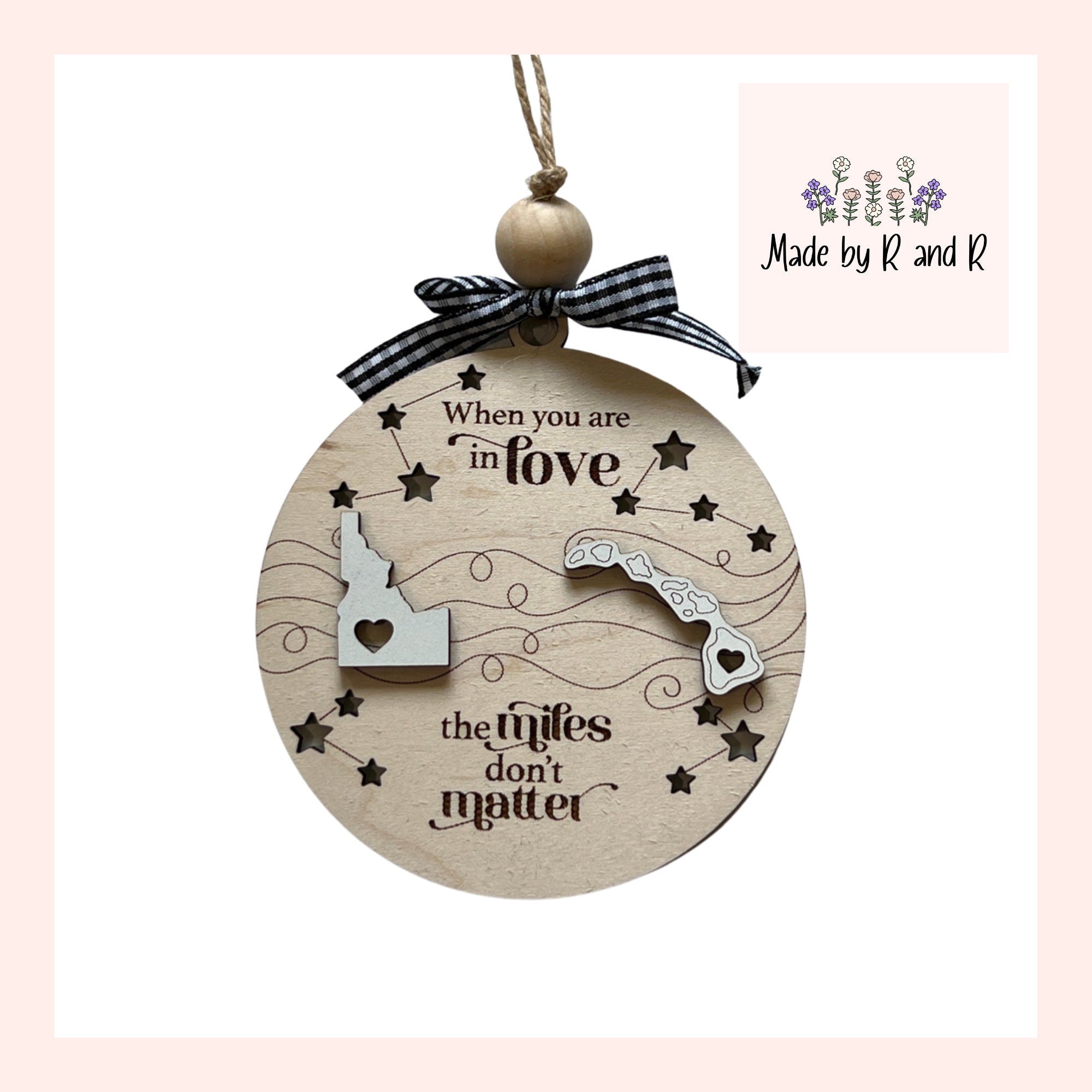 When You Are In Love The Miles Don't Matter Togetherness Ornament