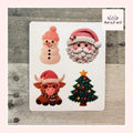Knit Christmas Stickers (set of 4)