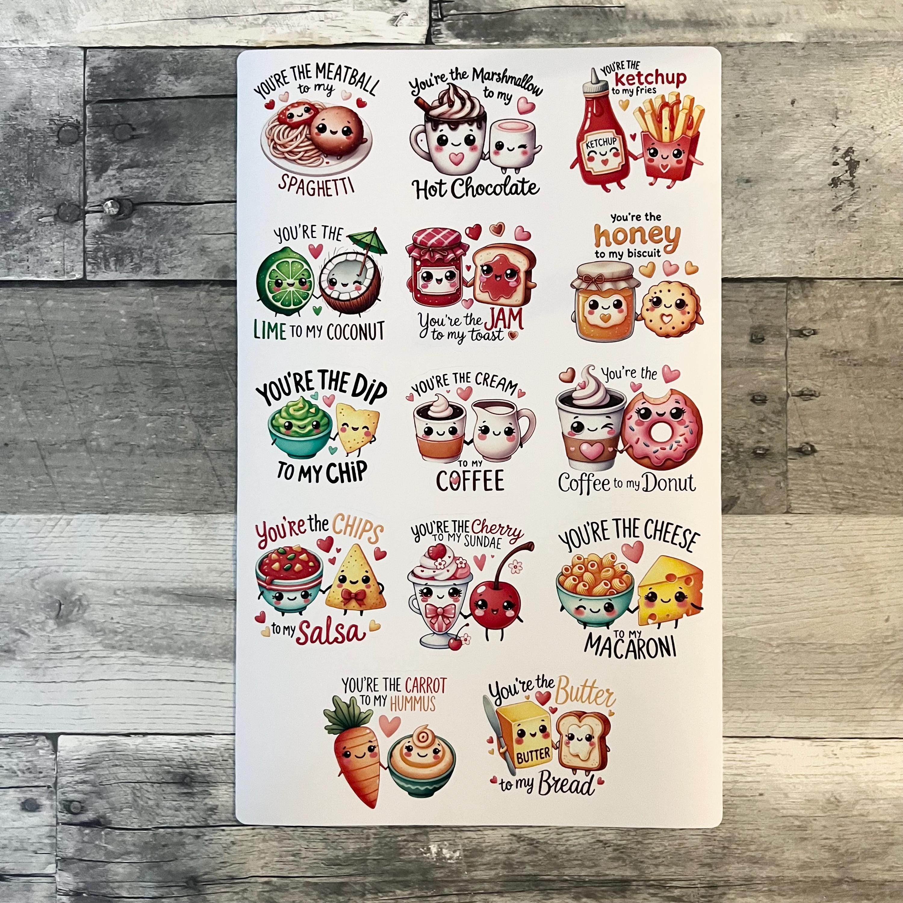 Funny Valentine Stickers (set of 14)