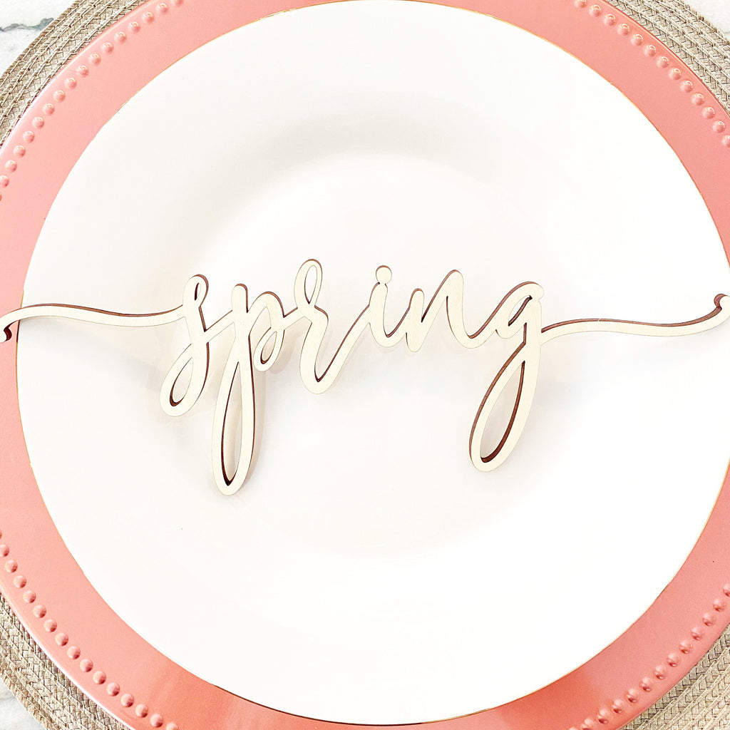 Easter Place Setting Wood Words (Set of 4)