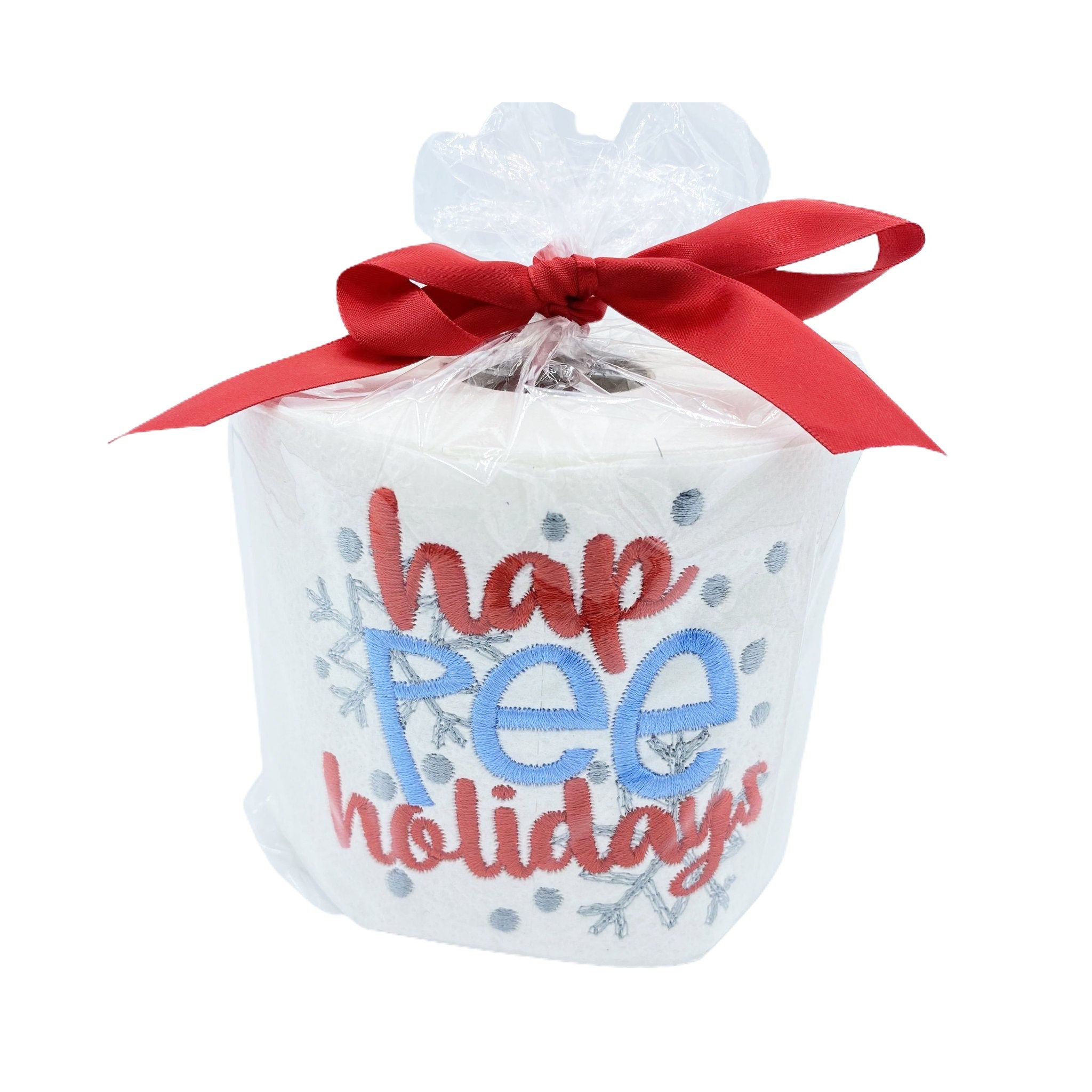 Hap Pee Holidays Embroidered Toilet Paper
