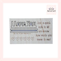 I Love You Wood Card