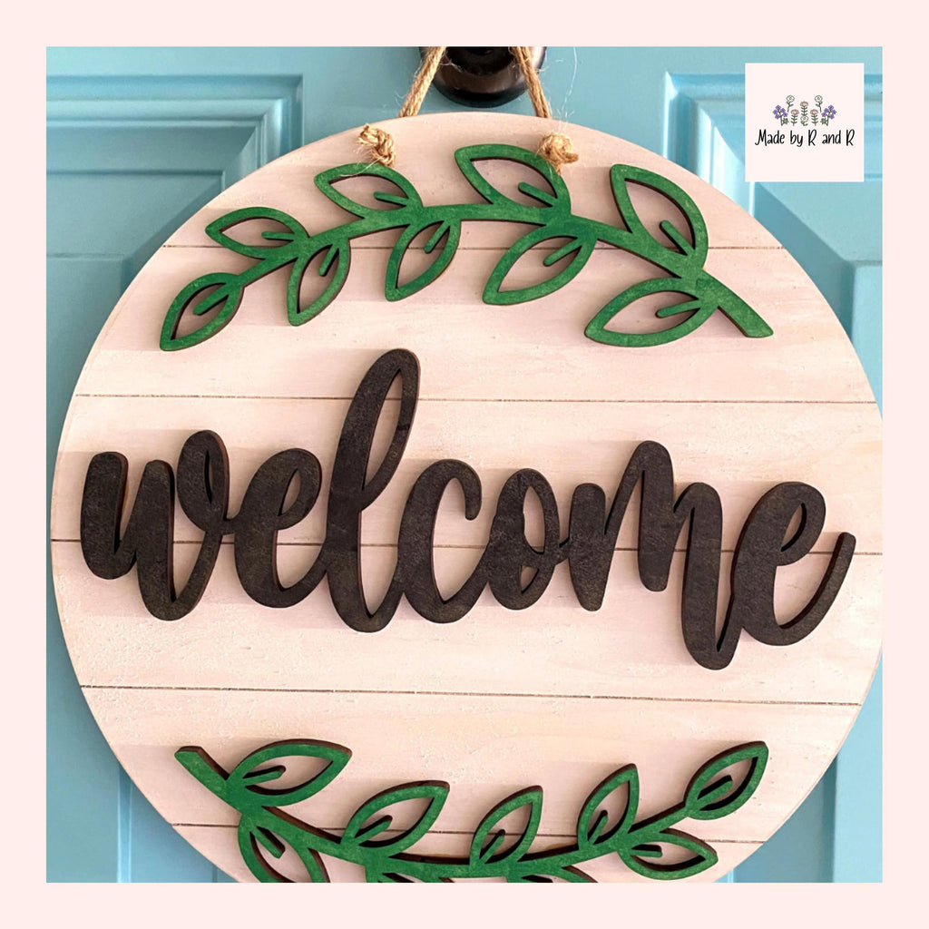 Welcome Sign Wood Cut Outs