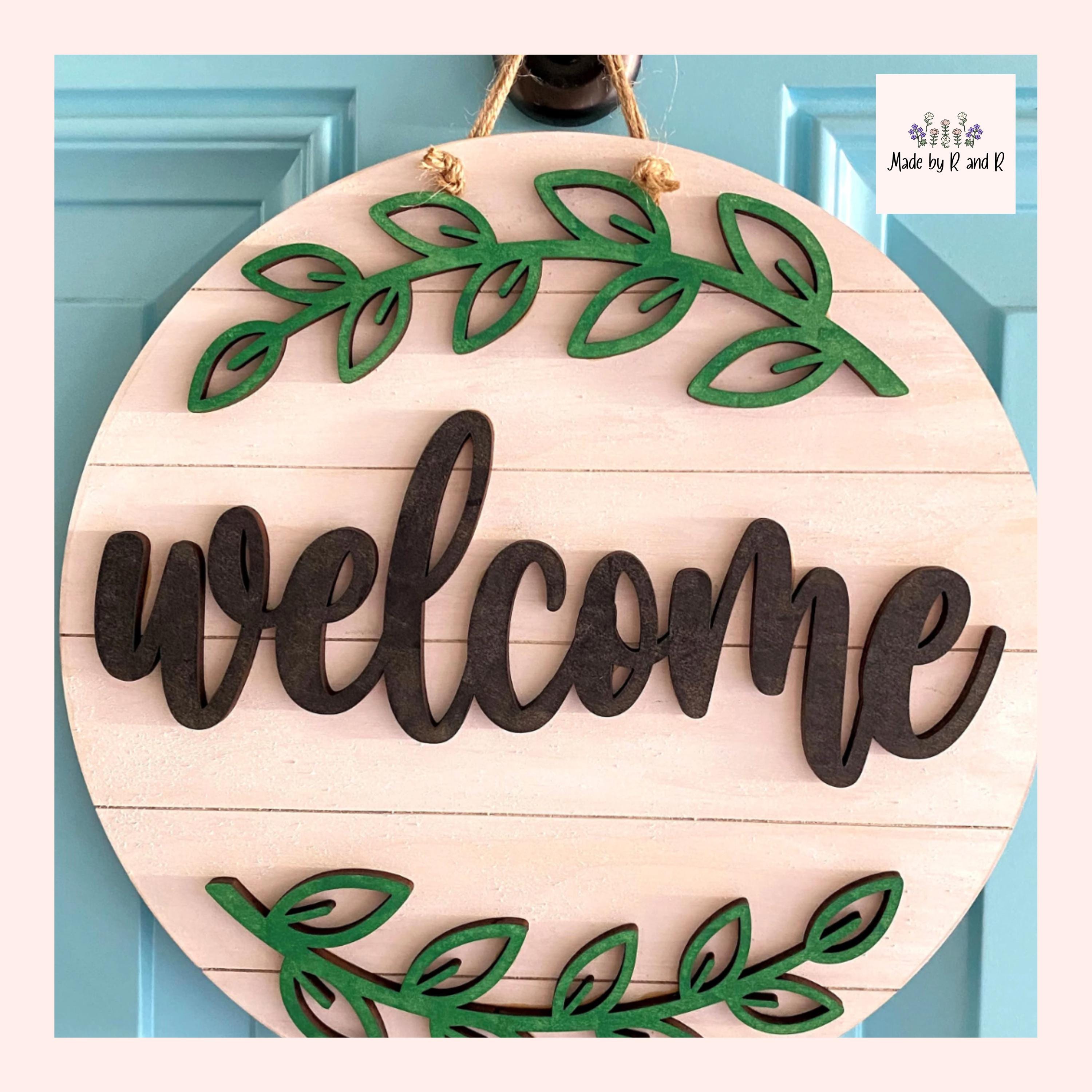Welcome Sign Wood Cut Outs