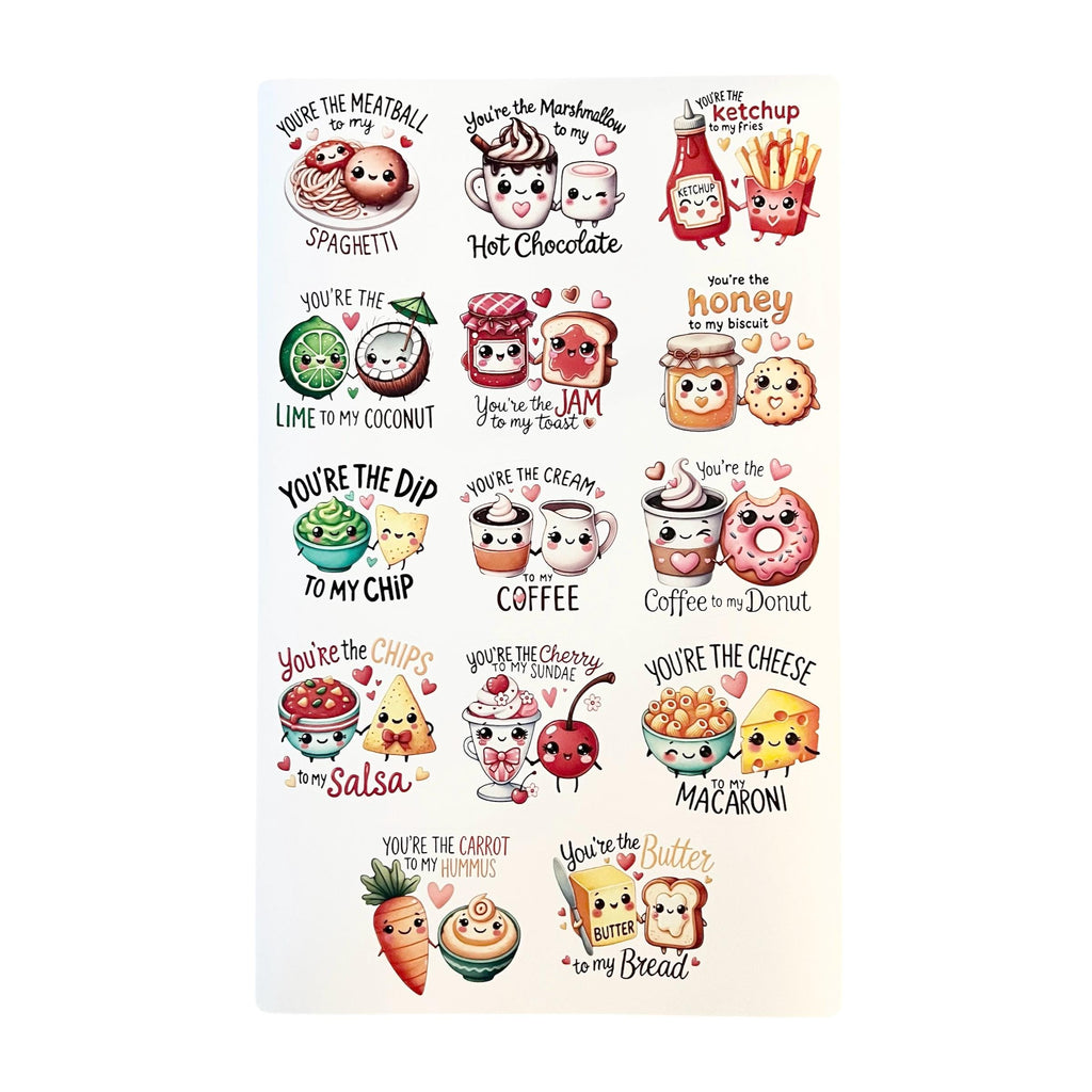 Funny Valentine Stickers (set of 14)