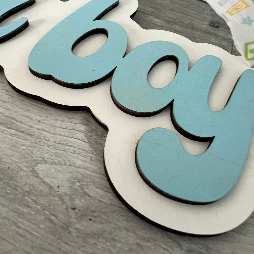 It's A Boy Wood Sign