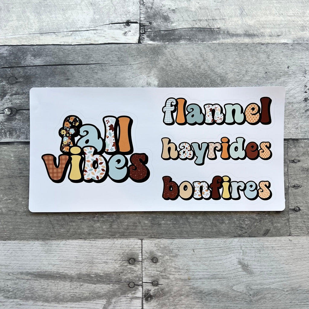 Fall Vibes Sticker Set