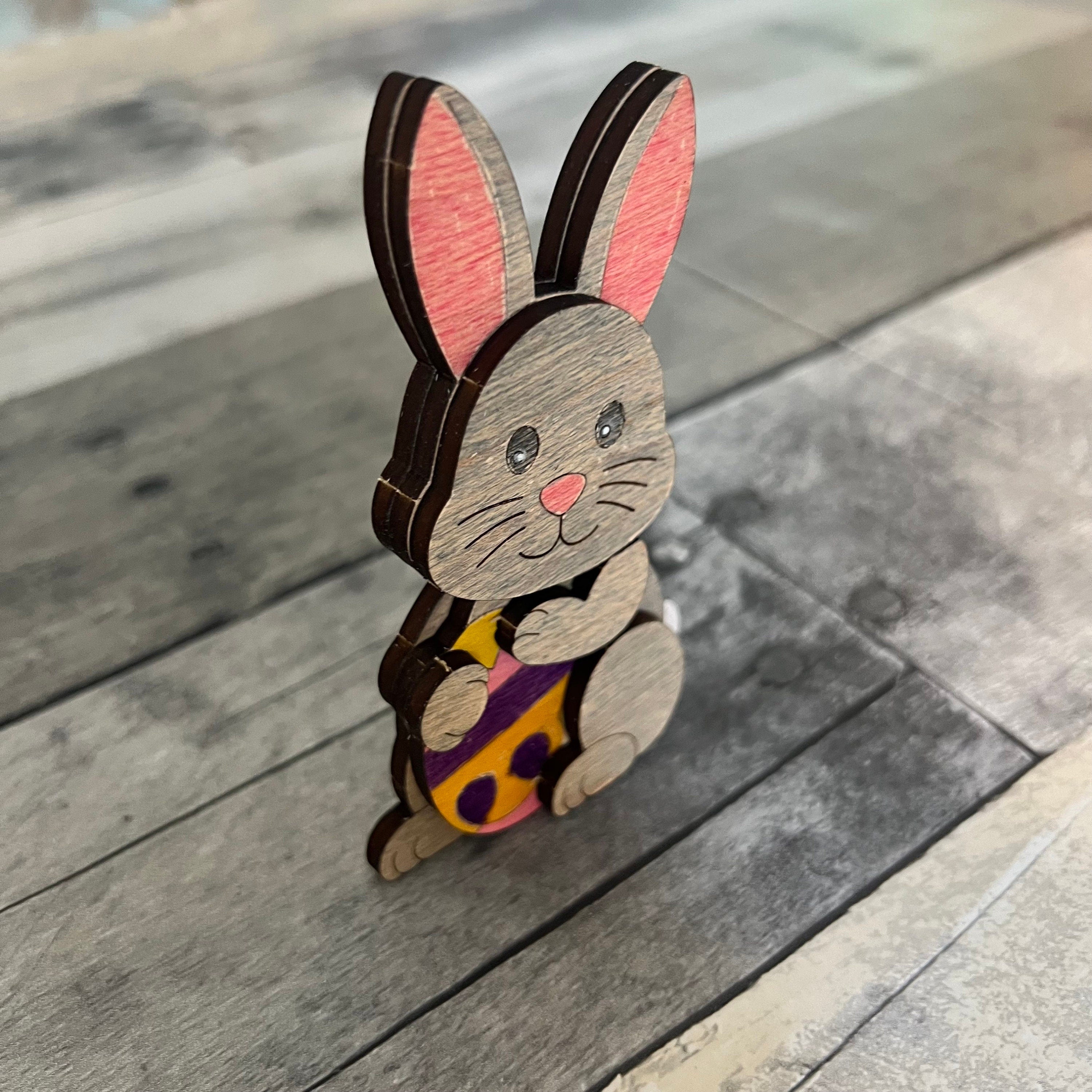 Build An Easter Bunny Wood Card Kit