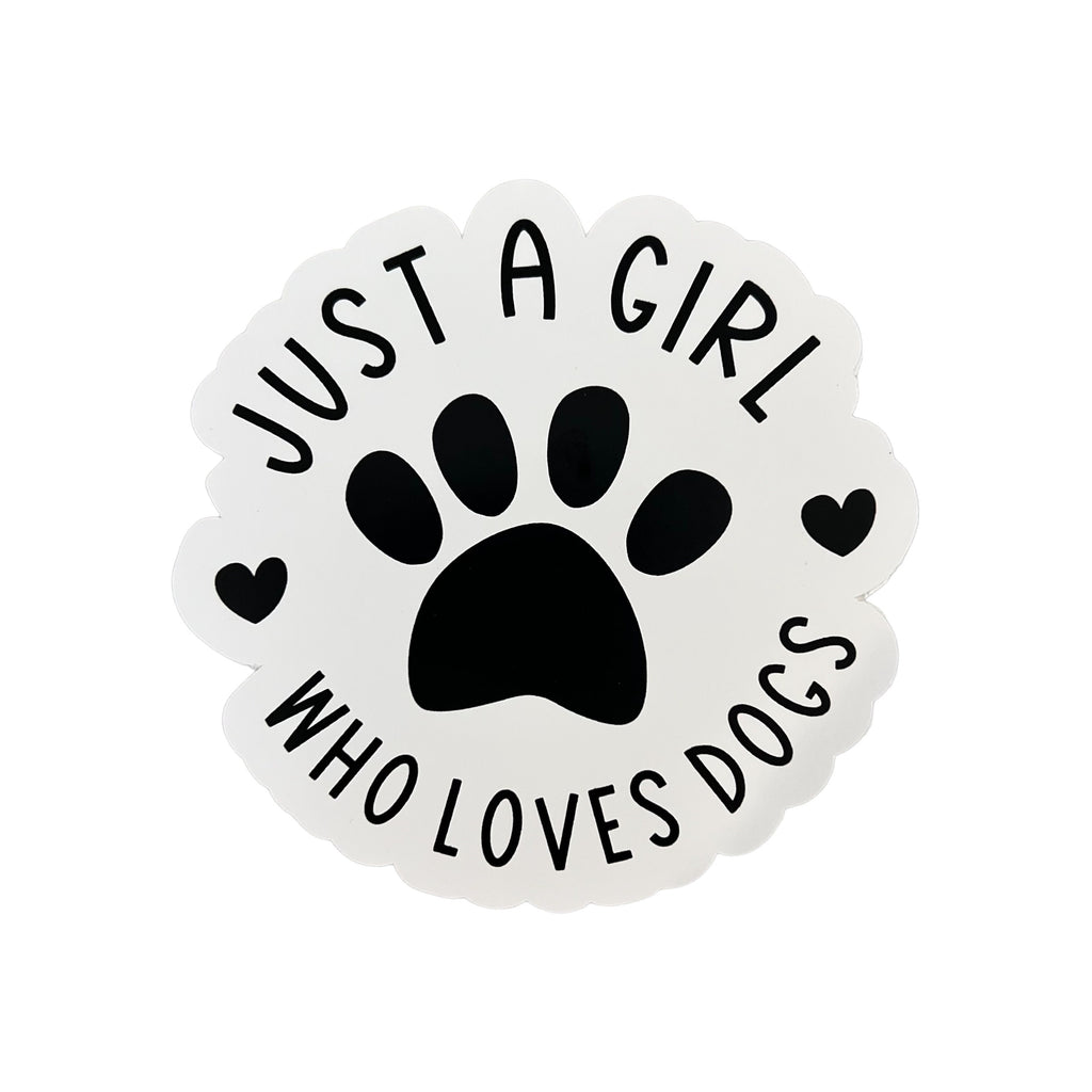 Just A Girl Who Loves Dogs Sticker Set of 3