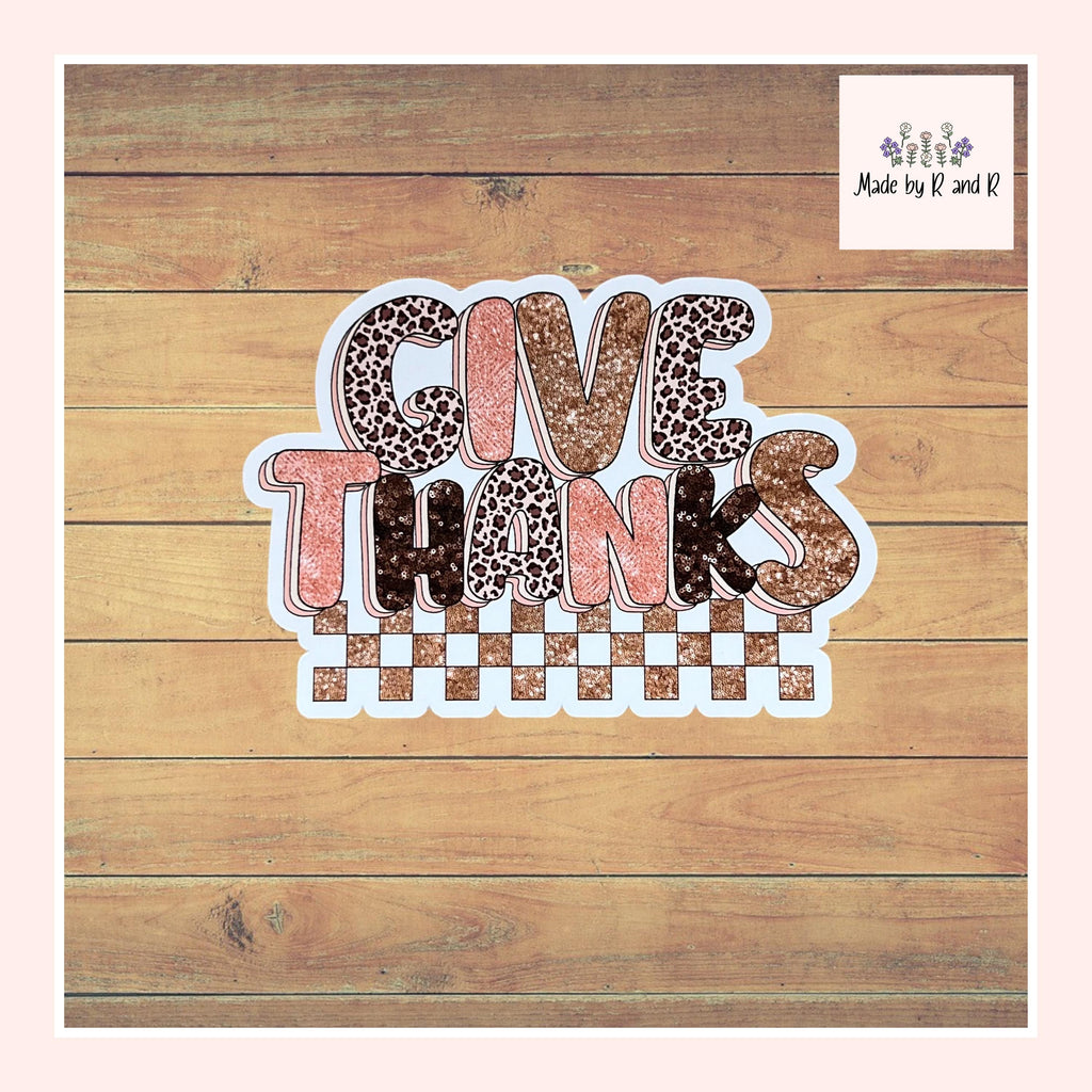 Give Thanks Sticker