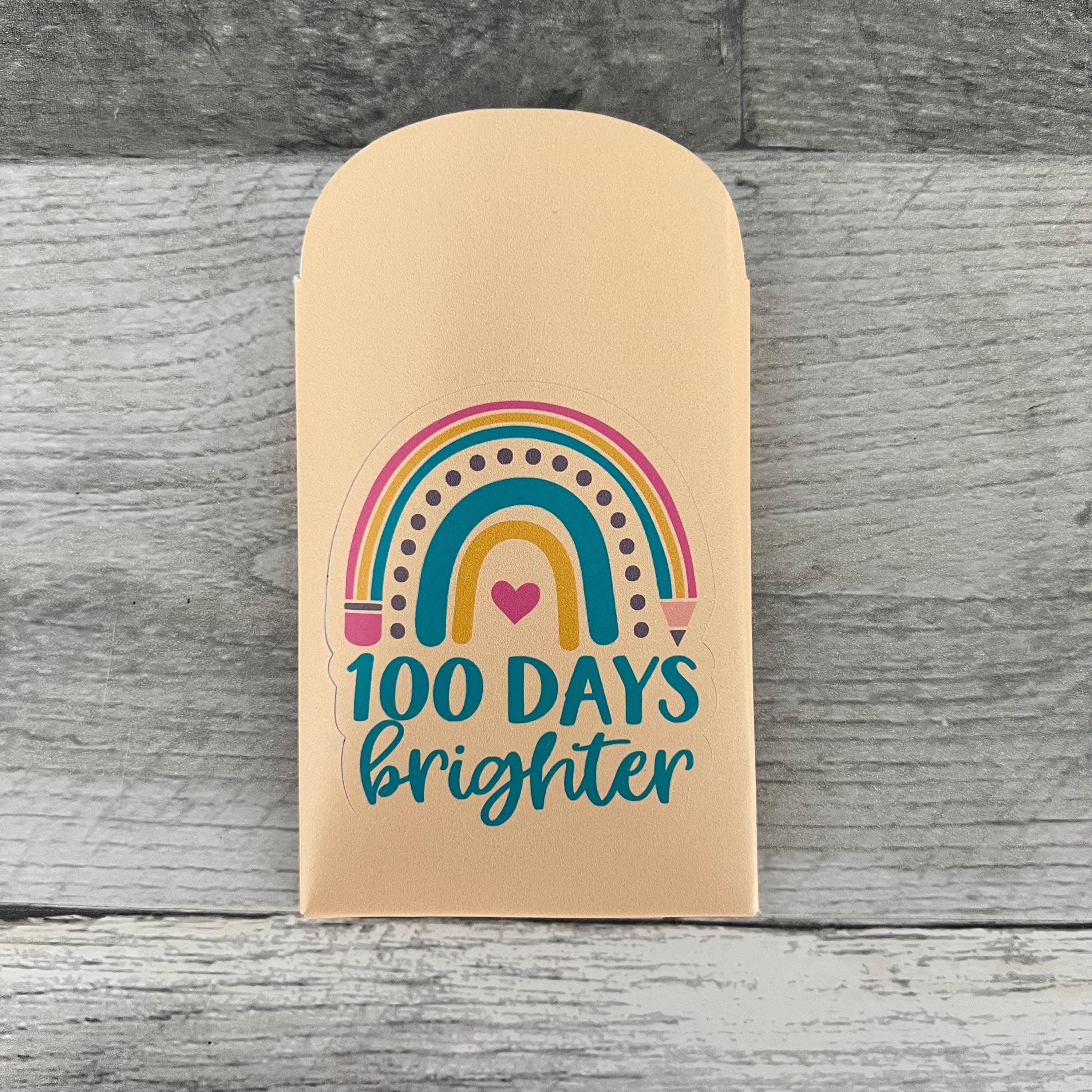 100 Days Brighter Envelopes (Set of 10) *filler NOT included*