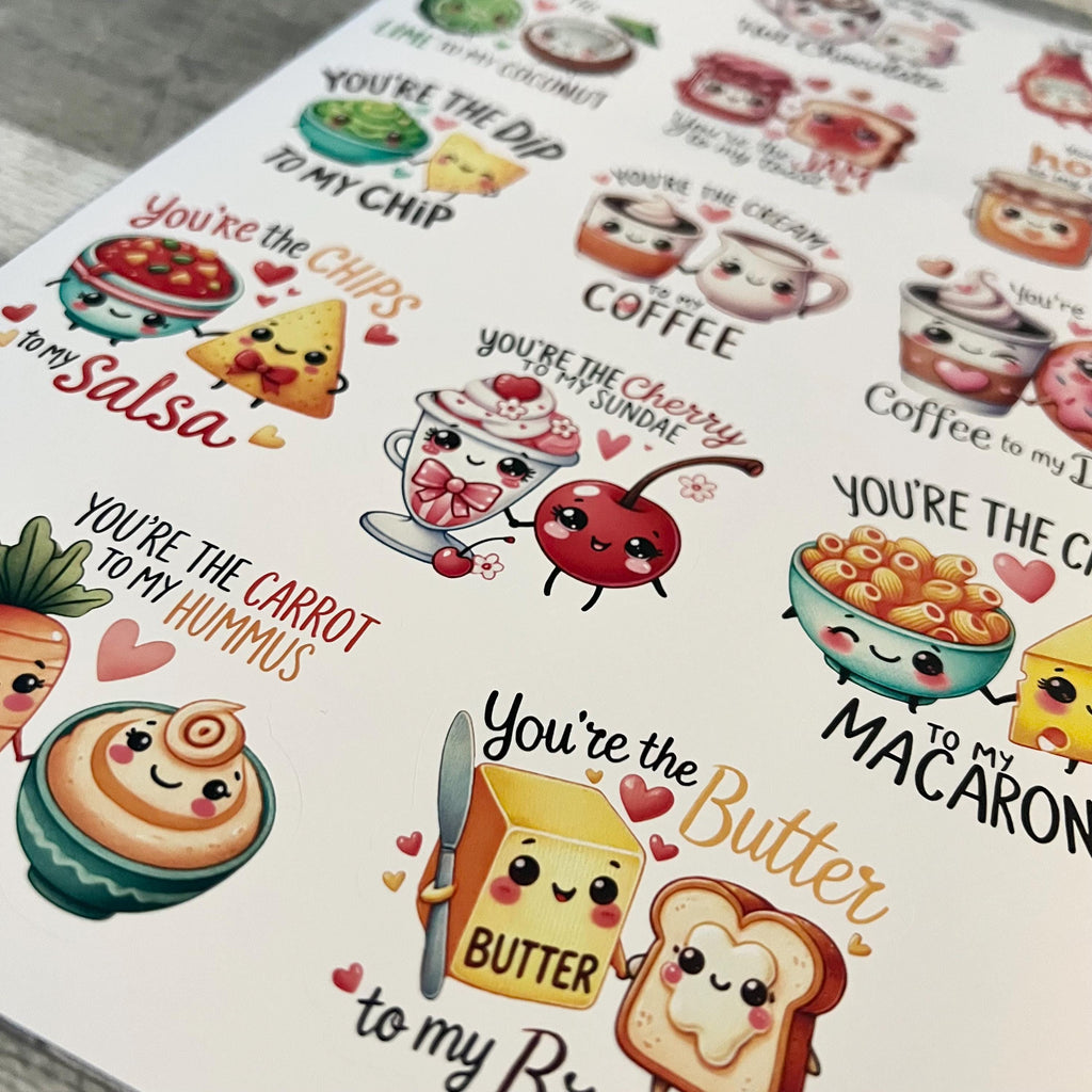Funny Valentine Stickers (set of 14)