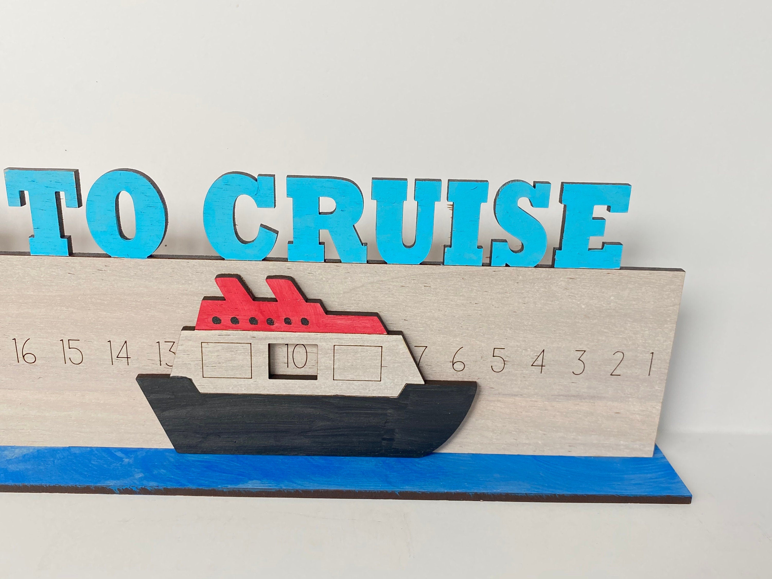 Get Ready To Cruise Wood Countdown
