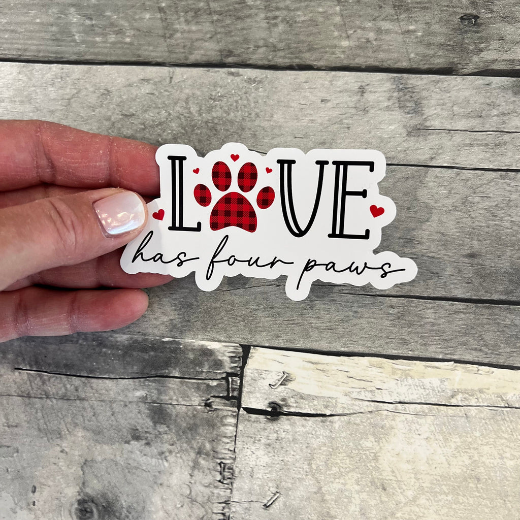Love Has Four Paws Sticker