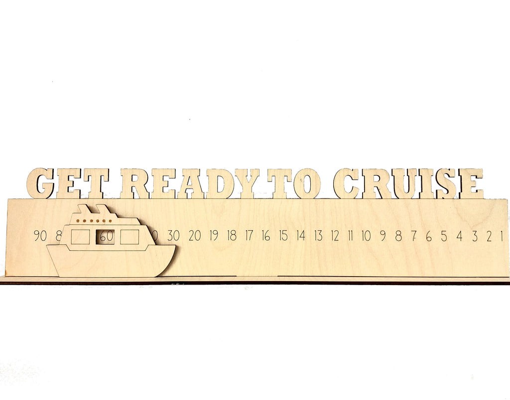 Get Ready To Cruise Wood Countdown
